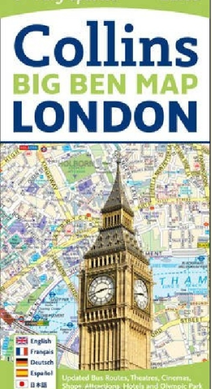 Collins Big Ben Map London